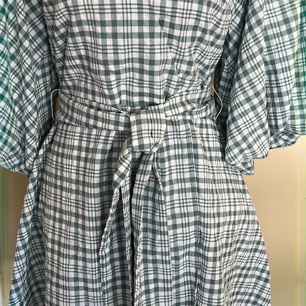 MinkPink Plaid Wrap Dress